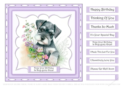 Cute Schnauzer Topper