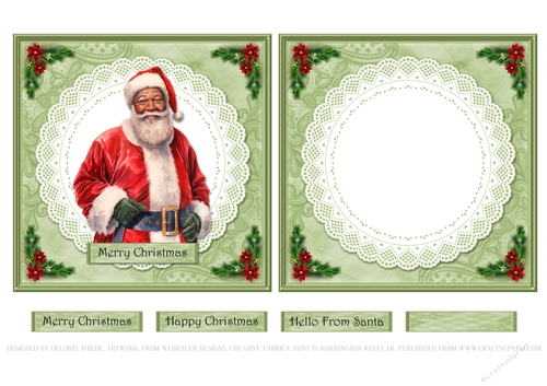 Ethnic Santa - Card One
