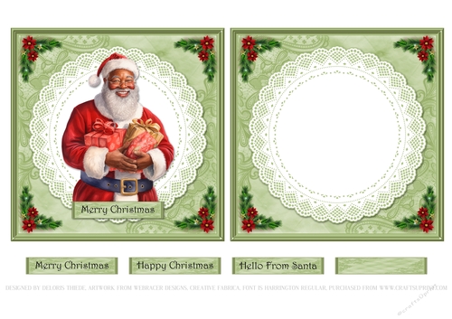 Ethnic Santa - Card Two