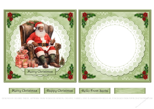 Ethnic Santa - Card Three
