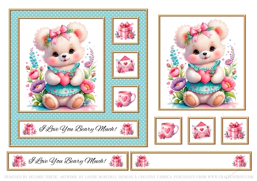 I Love You Beary Much - Card One