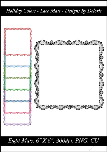 Lace Mats (Holiday Color Family)