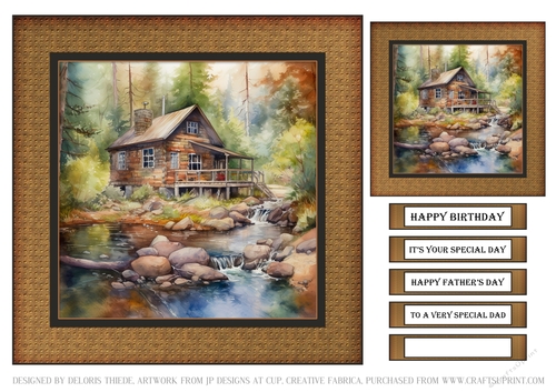 Lovely Cabin In The Woods Birthday/Fathers Day #1