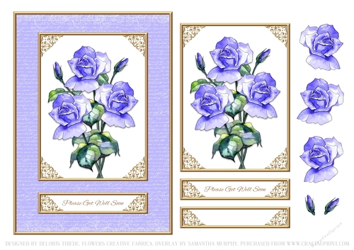 Lovely Roses Get Well Soon - Card Two