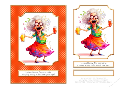 The Secret To Staying Young - Card One