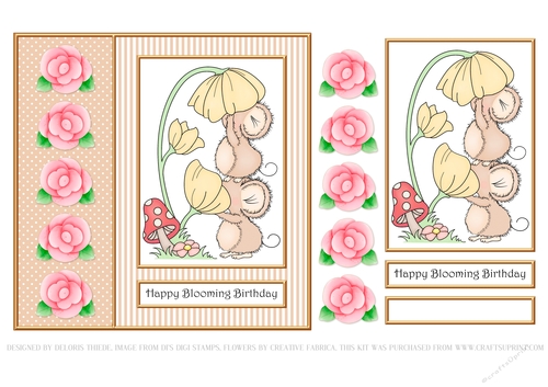 Cute Critters Birthday Topper Three