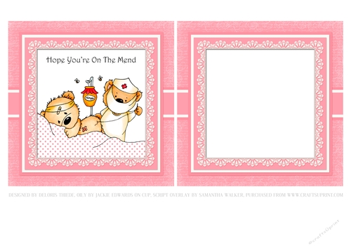 Hope Youre On The Mend - Cute Teddies