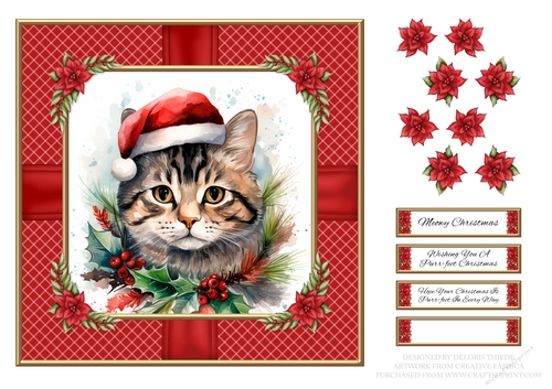 Meowy Christmas - Card Two