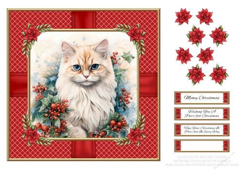 Meowy Christmas - Card Three