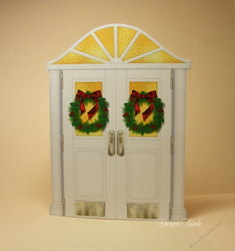 Christmas Door Shaped Card
