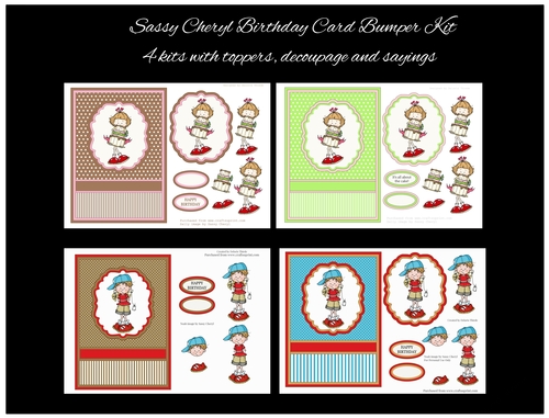 Sassy Cheryl Birthday Cards Bumper Kit