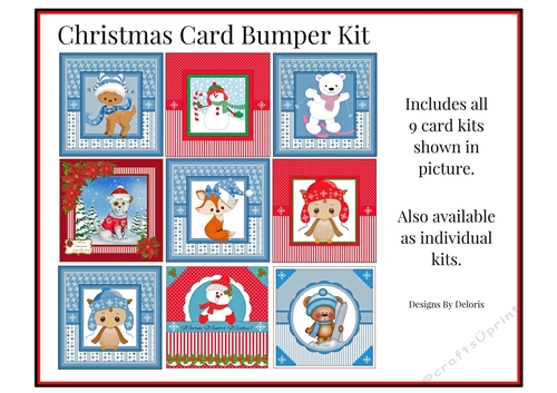 Christmas Bumper Card Kit (With 9 kits included)