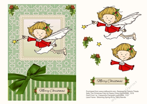 Sally The Christmas Fairy Topper + Decoupage Layers