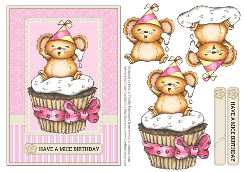 Have A Mice Birthday Topper + Decoupage Layers
