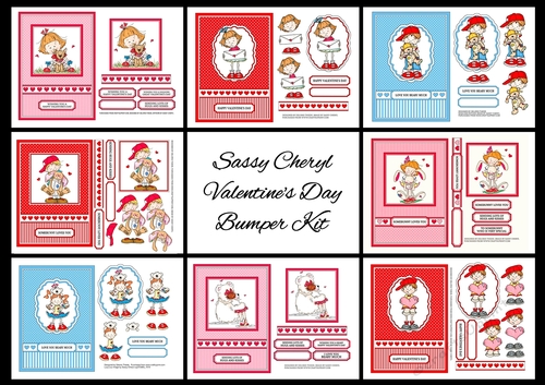 Sassy Cheryl Valentines Day Bumper Kit (8 kits)