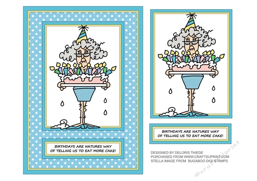 Stella - Birthdays Are Natures Way (Blue/Yellow)