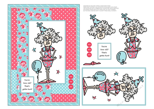 Stella - Youre how old? Thats gotta hurt (Shabby Chic Colors)