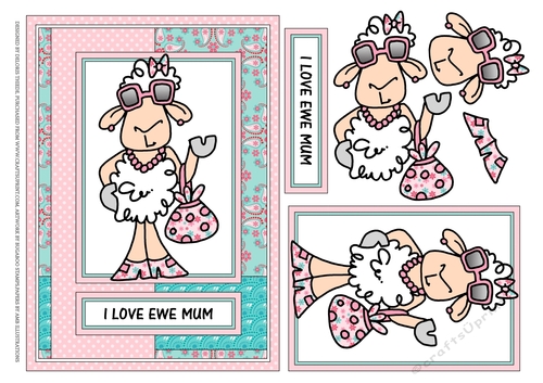 Humourous Mothers Day - I Love Ewe Mum