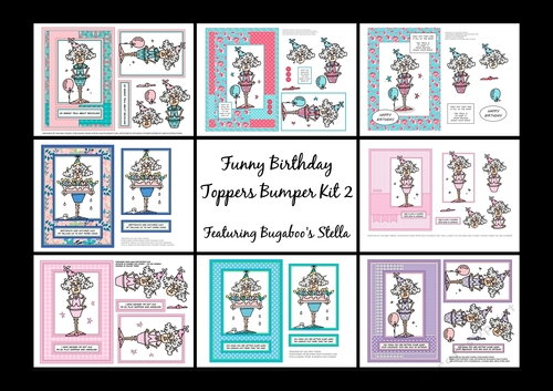Stella Funny Birthday Bumper Kit Two - Includes 8 Toppers