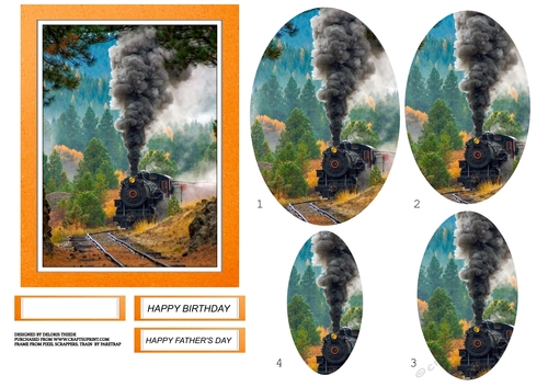 Steam Train Pyramid Birthday/Fathers Day