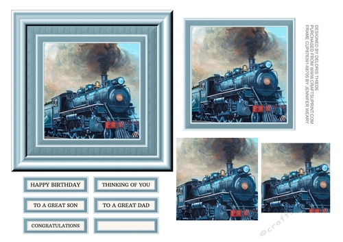 Steam Train Pyramid Birthday/Fathers Day
