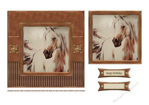 Horse - Birthday Quick Card Topper