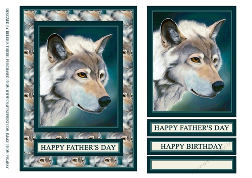 Wolf Topper - Fathers Day/Birthday