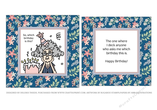 Stella - So, which birthday is this? (Blue)