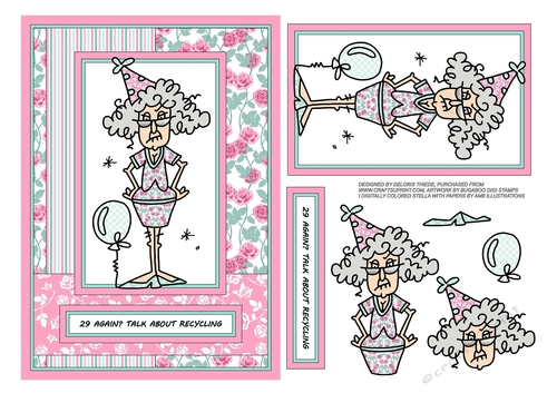 Stella - 29 Again? Talk About Recycling (Shabby Chic Summer Colors)