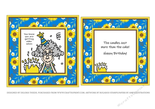 Stella - You Know You Are Getting Older (Blue/Yellow Sunflowers)