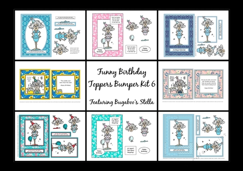 Stella - Funny Birthday Toppers Bumper Kit 6