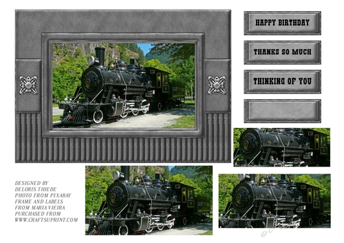 Steam Train Pyramid Topper Birthday/Fathers Day