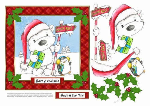 Have A Cool Yule -Cute Penguin And Bear