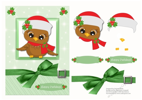 Happy Owlidays - Red/Green