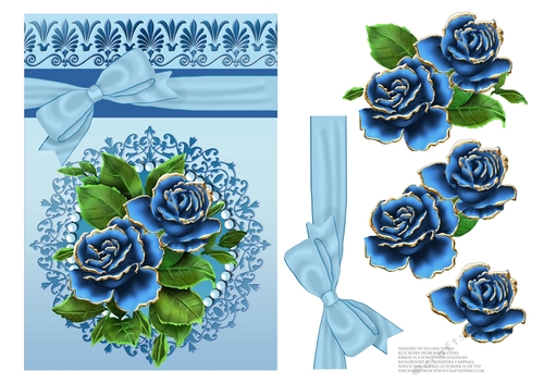 Lovely Blue Roses