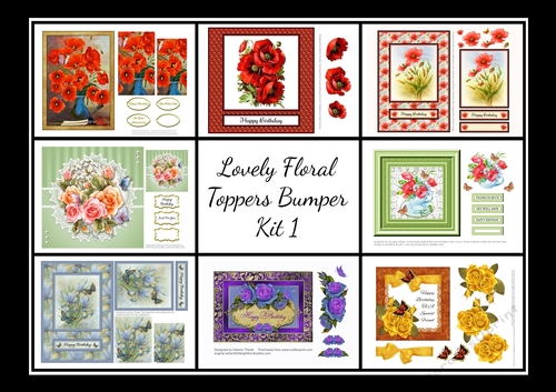 Lovely Floral Toppers Bumper Kit 1