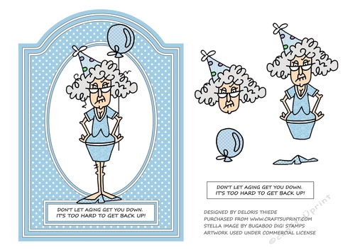 Stella Birthday Topper - Dont Let Aging Get You Down