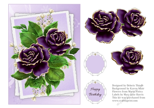 Beautiful roses topper