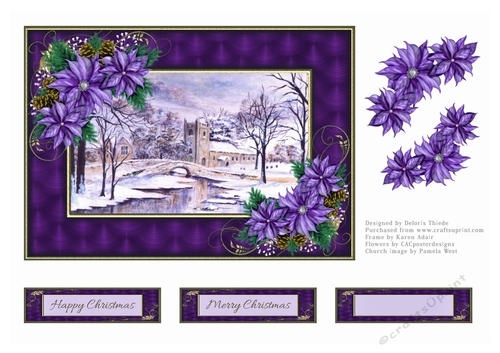 Lovely winter church scene