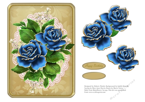 Lovely Roses On A Vintage Lace Doily