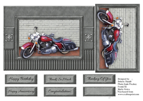 Harley Davidson Quick Card Topper