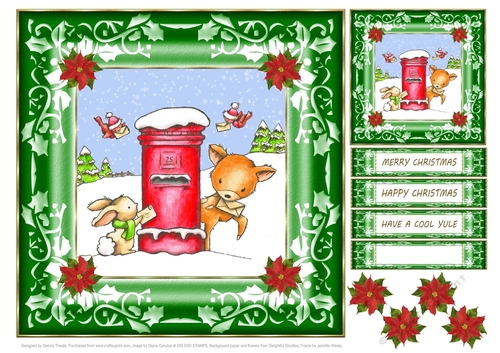 Cute Christmas Topper Plus Gift Tag