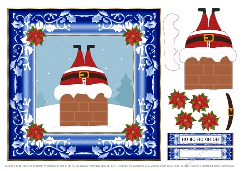 HO HO HO OH OH - Santas stuck in the chimney 
