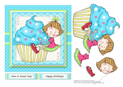 Have A Sweet Day Cupcake Topper