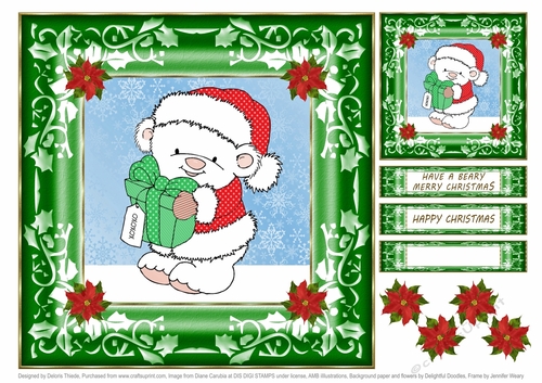 Have A Beary Merry Christmas (White)