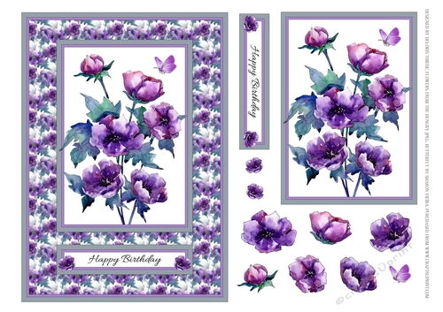 Lovely watercolor poppies 