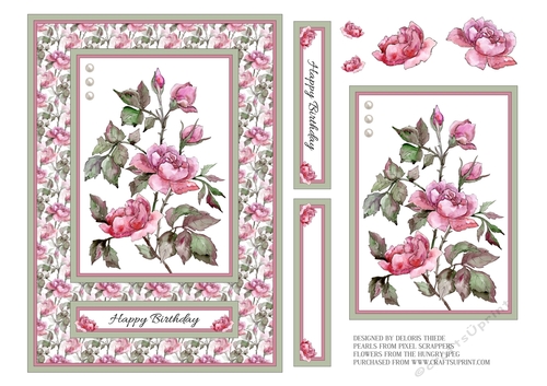Beautiful Wild Roses Topper