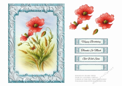 Lovely Rob Pohl Watercolor Poppies