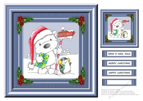 North Pole Pals Topper Plus Gift Tag