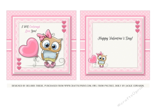 I Will OWLWAYS Love You Topper/Insert